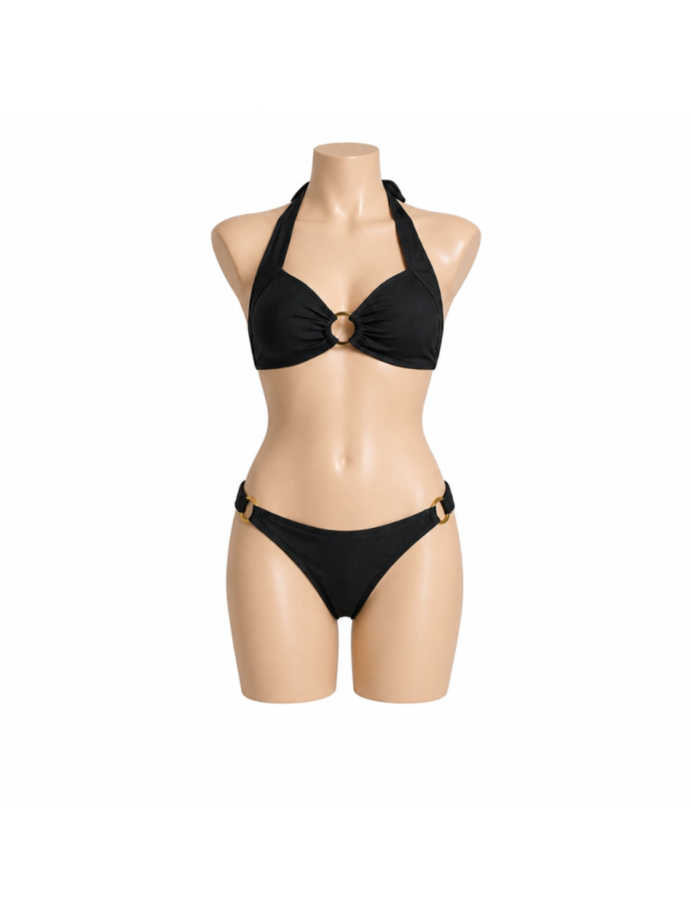 Women’s MakeMeChic 2-Piece Bikini Swimwear – Black – Size L – NWOT